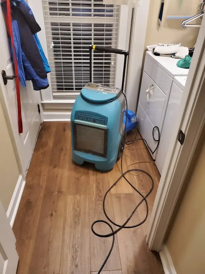 Commercial dehumidifier deployed for Flood Damage Cleanup in Ennis