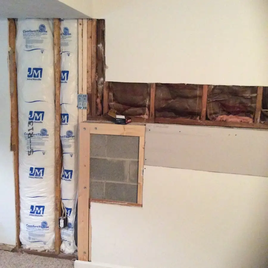 Wall insulation replacement during Structural Drying in Ennis